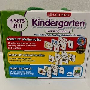 Let’s get ready! Kindergarten 3 sets in 1. Math, Animal and match it words